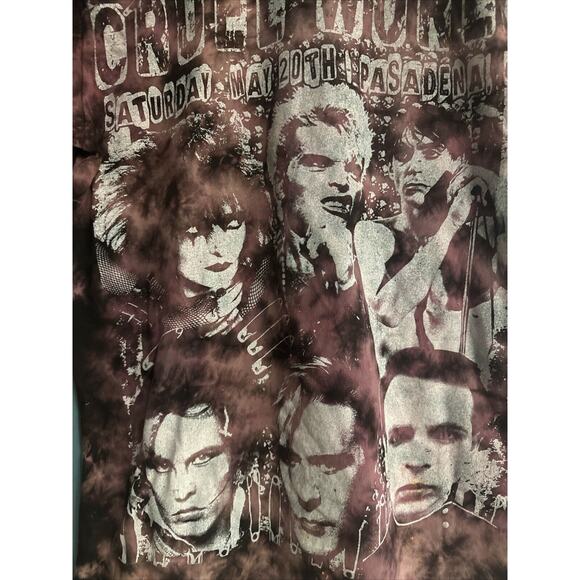 SoCal Blanks Custom Cruel World Festival T Shirt May 2022 Tie dye Band Concert - Picture 3 of 6